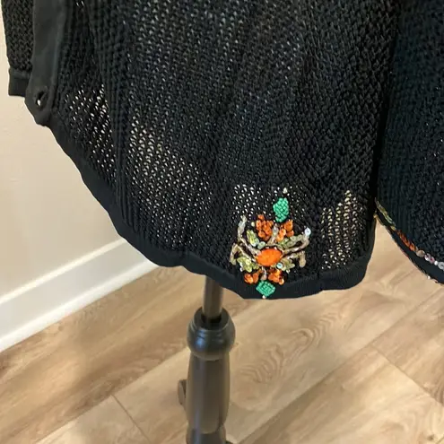 Berer retro vintage see through cardigan 900 Black Size XL