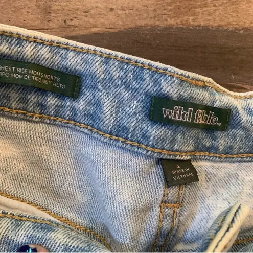 Wild Fable  Acid Washed Women's High Rise Jean Shorts Size 2