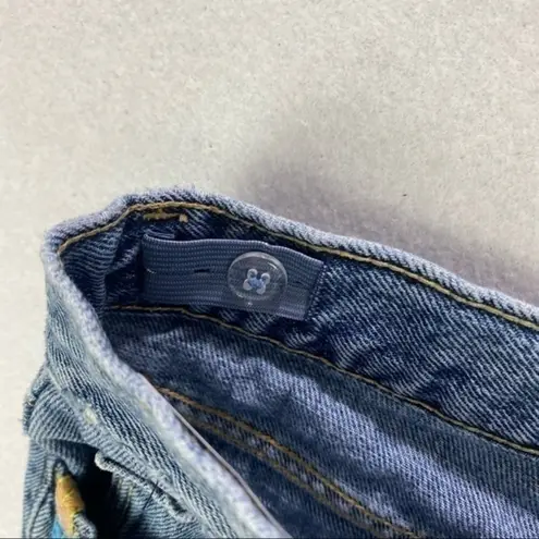 Old Navy  Embroidered‎ Side Stripe Distressed Denim Short