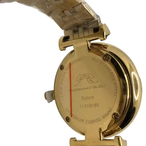 Porsamo BLEU Sylvie Stunning Abalone Dial Gold Bracelet Watch, 32mm