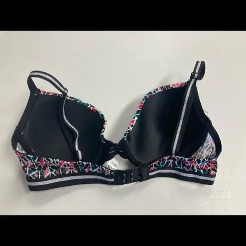 Just Be , Women’s Geometric Bra, 34B, Black, Green, Peach, Pink, Silver. - Image 6