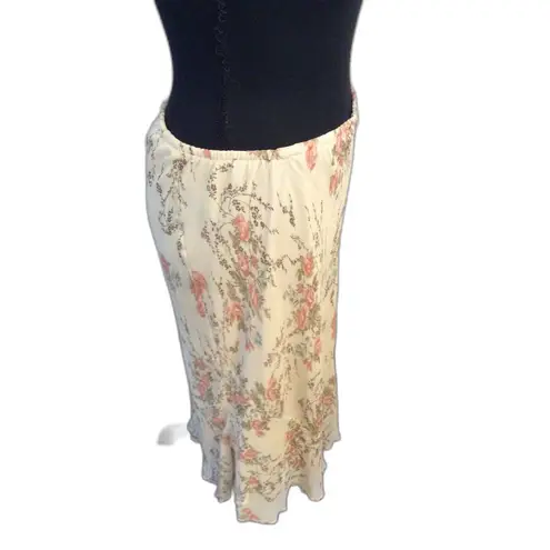 Vintage JKLA California Floral Cottagecore Skirt Large L Romantic