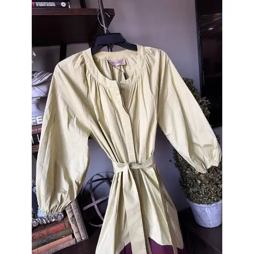 Adriana Degreas Plain Giardino Midi Robe Dress Sugarcane Green Womens Size Small Pink