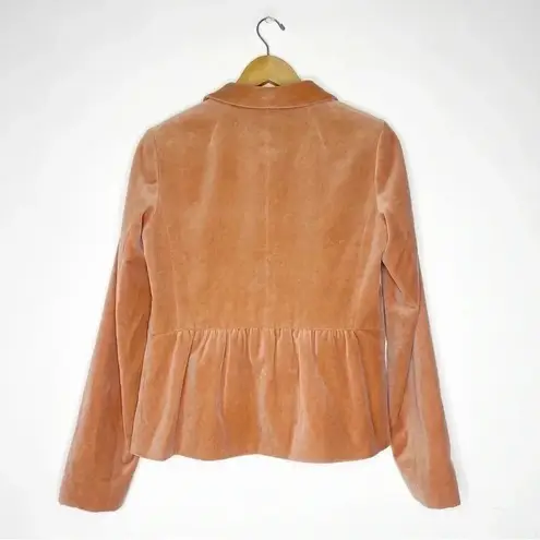 Reiss Peach Women’s Wool Velvet 2 Button Blazer Jacket Size Small