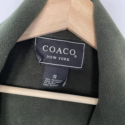 Coaco New York Dark Olive Green Womens Jacket Size S Zip