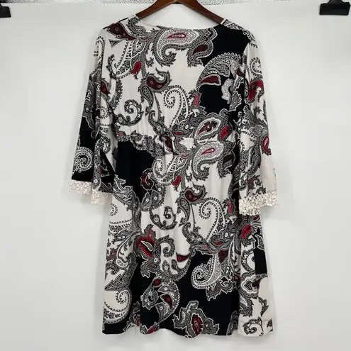 Soma Intimates Fantasia Angel Paisley Short sleeve Short Lounge PJ Dress small