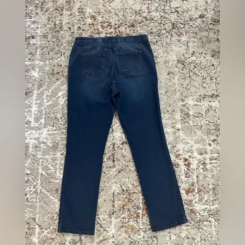 kim rogers  pull on stretch jeans size 12 high rise