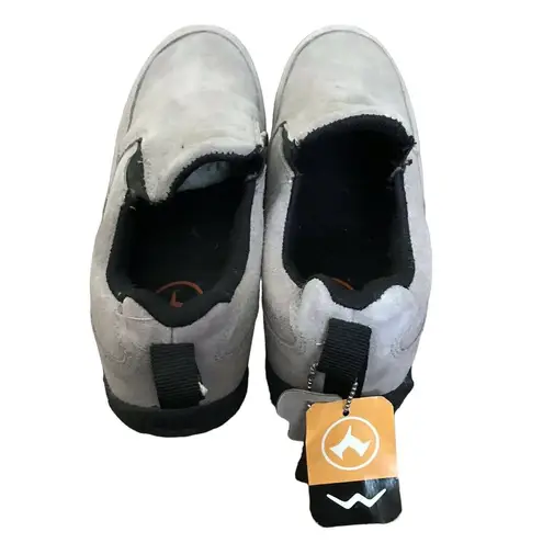 WAM Women’s Taupe Suede Slip On Shoes With Molded Rubber Soles