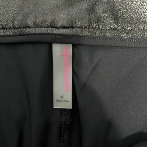 Commando Faux Leather 5-Pocket Pants Tapered Straight Leg High Rise Size XL