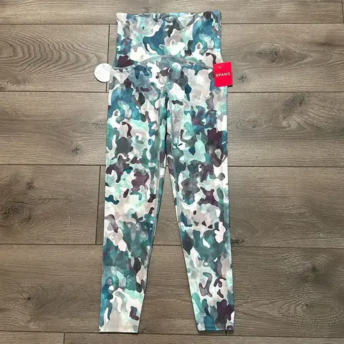 Spanx  Booty Boost Pink Green Camo Contoured Waist High Rise 7/8 Leggings‎ XS - Image 2