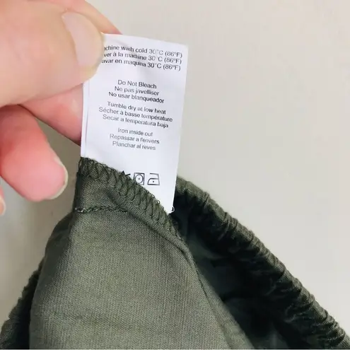 Sundry for Evereve Sunday Skirt Drawstring Waist Green size M (2) NEW