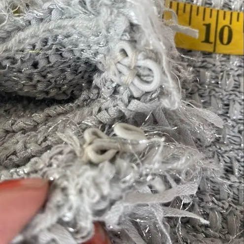 English Rose Shaggy gray sweater Size Small