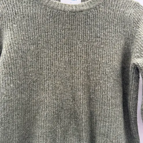 Old Navy Olive Green Knit Long Sleeve Crewneck Pullover Sweater Sz XS
