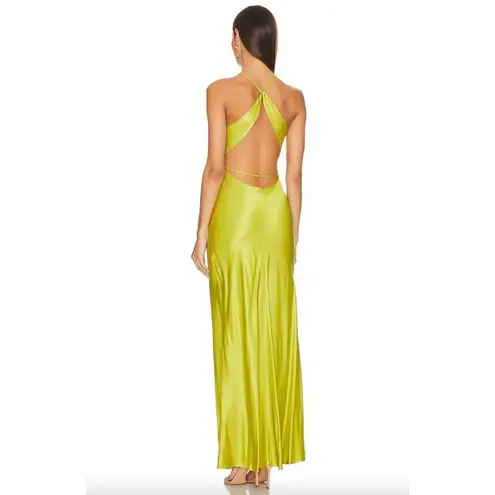 Bec & Bridge Teresa Halter Strappy Maxi Dress Wasabi Green Womens Size 10