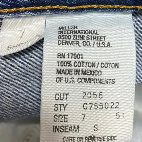 Cruel Girl Blue Slim Fit High Waist Frayed Raw Hem Cut Off Denim Jeans Shorts 7