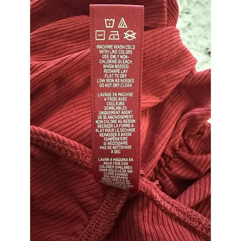 SKIMS NWT Soft Lounge Ruched Long Skirt Slate Brick Women’s Size Medium