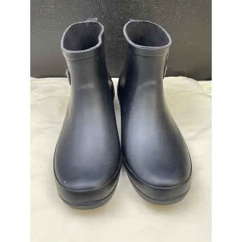 Chooka Womens Black Ankle Rain Boots Shoes Size 9 SKU 6448