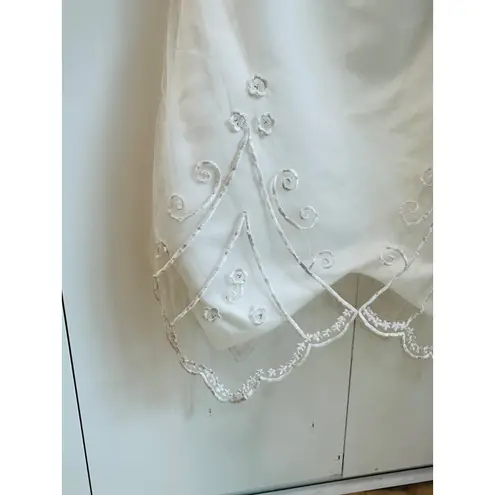 Light in The Box Fairy Dress White Embellished Size M Coquette Wedding Ethereal