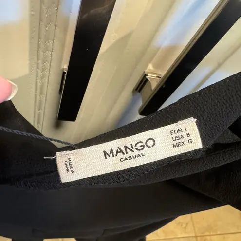 Mango  Black Ruffled Flutter Sleeve romper - Image 5