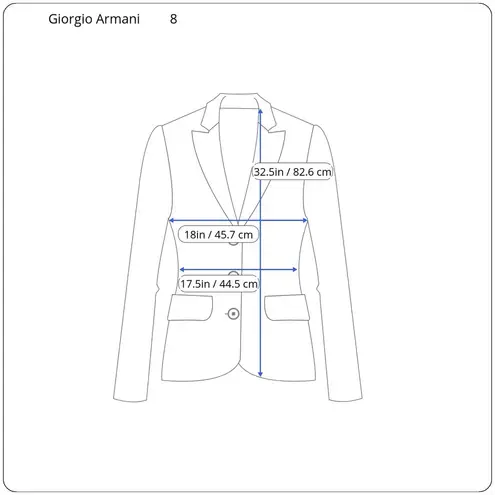 Giorgio Armani Chevron Oversized Blazer