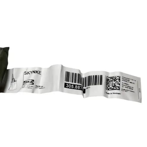 IKEA SKYNKE Shopping Bag White/Multicolor 17 ¾x14 ¼" Stylish Tote New! Reusable Green