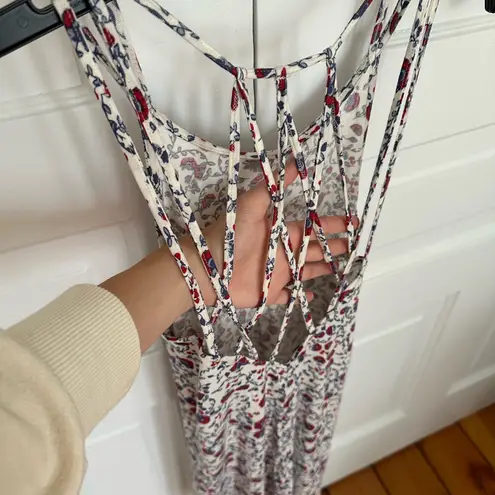 Pull&Bear • Red, White & Blue Floral Sun Dress • Size XS Red