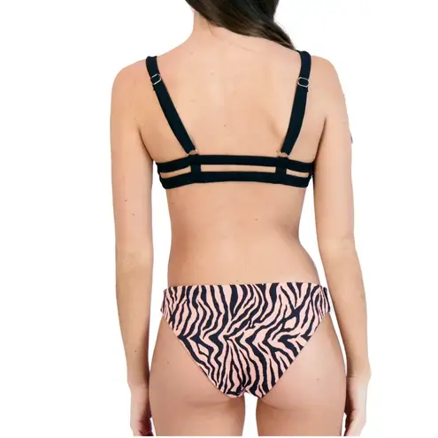 Tinibikini Two Piece Zebra Stripe Swimsuit Size Small