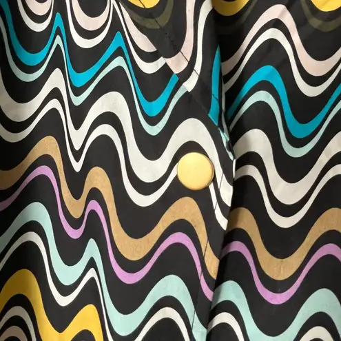 Missoni Graphic Print Lightweight Coat w/Belt - Size 10