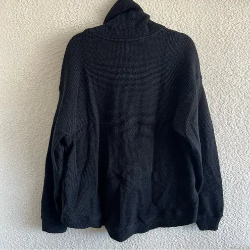 Sweaty Betty Women’s Restful Boucle Half Zip Black Sweatshirt Size 12 / XL