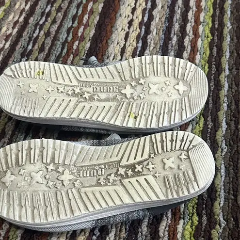 Hey Dude Gray and Black Casual Slip-On Loafers