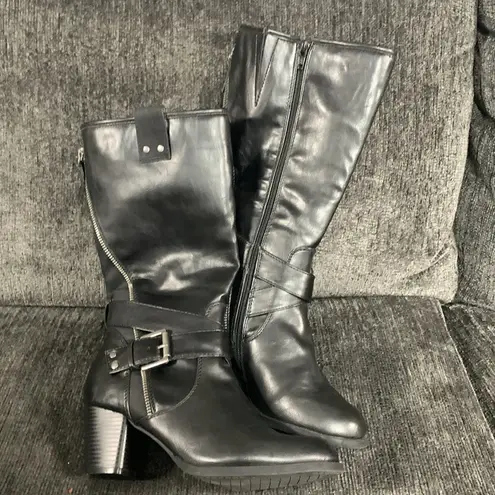 Rialto  Faux Leather Zip Up Boots Size 7.5