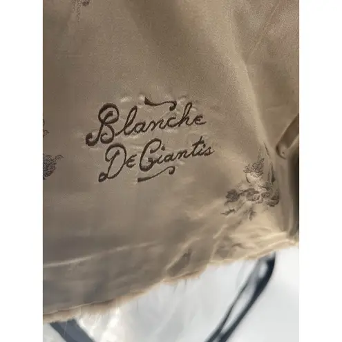 Vtg 20th Century Mink Fur Short Coat Blanche De Giantis Brown Size S