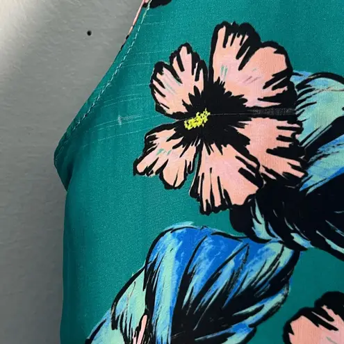 Amanda Uprichard  Revolve Floral Green Pink Romper size medium