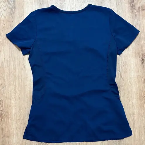 Healing Hands PURPLE LABEL x | Women's Navy Blue V-Neck Short Sleeve Scrub Top