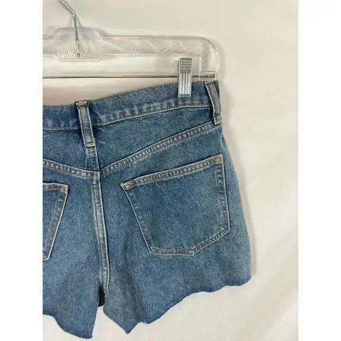 PINK - Victoria's Secret NWT Victorias Secret PINK High Waisted Cut Off Jean Shorts Size 28