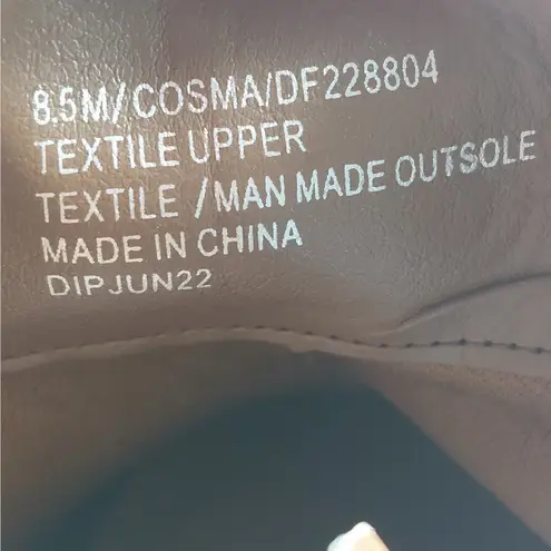 Daisy Fuentes Cosma Womens Ankle Boots Size 8.5W Brown Vegan Chunky Heel Casual