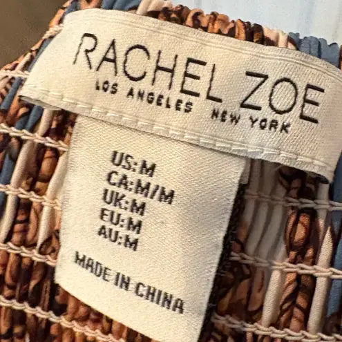 Rachel Zoe ‎ Tan Printed Crop Top Size Medium