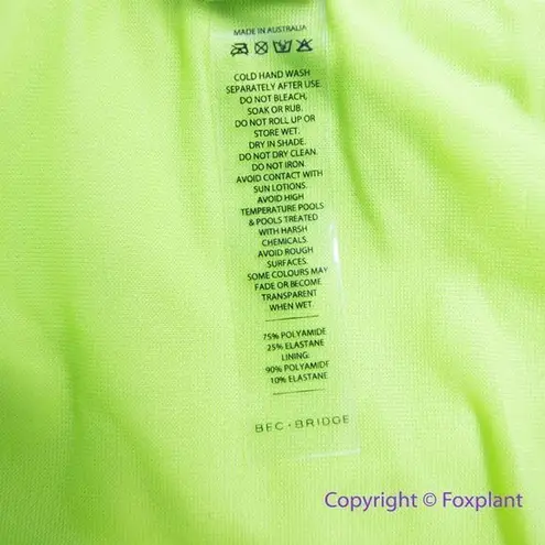 Bec & Bridge NEW Free People x appletini lime green bikini bottom, USA size 6