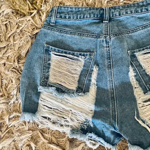 Boutique NEW Super Frayed Denim Shorts