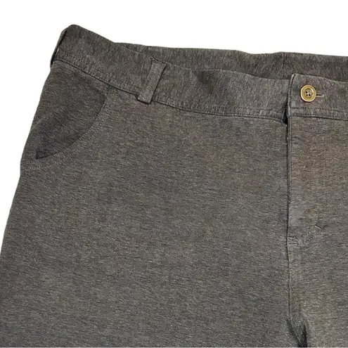 Duluth Trading Company Dark Brown Wearwithall Ponte Knit Pants (18x33) Women’s Size 33