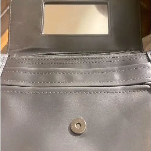 Mary Kay Women's Cosmetic Make Up Bag Gray Grey mirror