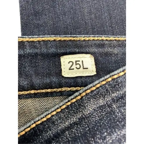 BKE Women's 5-Pocket Distressed Payton Denim Jeans Medium Wash Blue Size 25L