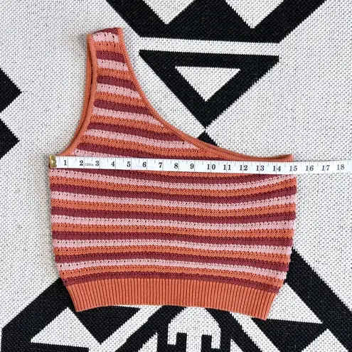 Rhythm Spirit Crochet Knit Beach Set - One Shoulder Crop Top & Maxi Skirt Coral