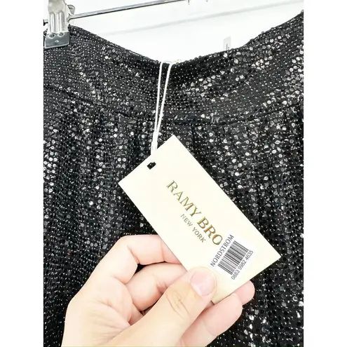 Ramy Brook Gavin Metallic Sequin Wide Leg Pants Size 6 NEW