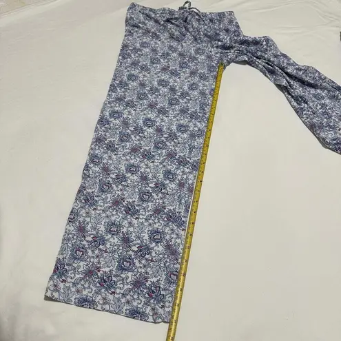 Ralph Lauren Lauren  S Small PJ Pajama Set Long Sleeve Top / Pants Blue Pattern