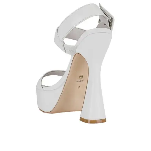 Raye Rush High Heels in White 10 With Box Womens Platforms