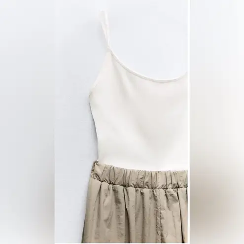 ZARA  Women’s Spring Combination Tank Moda‎ Jogger Pant Jumpsuit Size Med