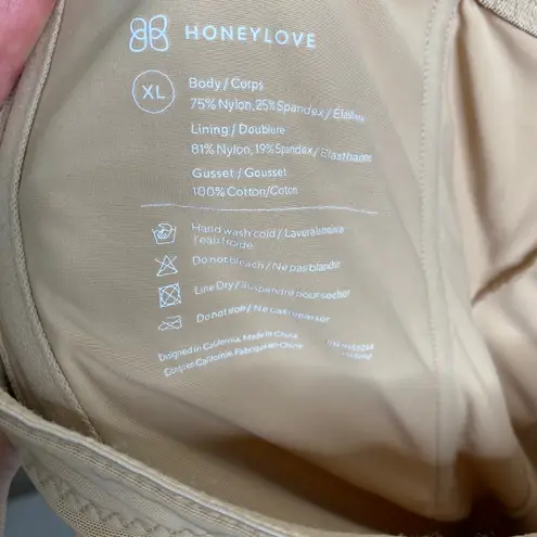 Honeylove XL SuperPower High Waist Shaping Shorts Nude Beige Body Shaper Panty Tan