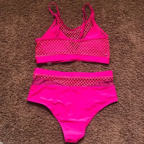Womens Size 0XL Pink Bikini Lined Bottom Front & Lined Breast with Pads NWT Pink