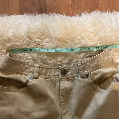 Dana Buchman Tan Khaki High Rise Straight Leg Women’s Pants EUC Sz 8 Cotton